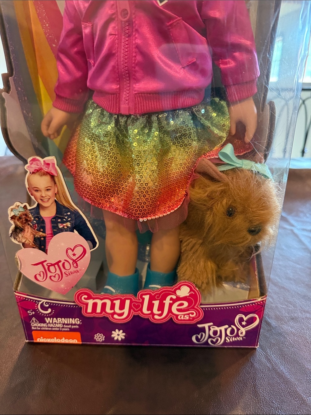 My Life As Jojo Siwa 18 Inch Doll And Plush Dog Bowbow 2017 Bomber Jacket - Picture 5 of 5
